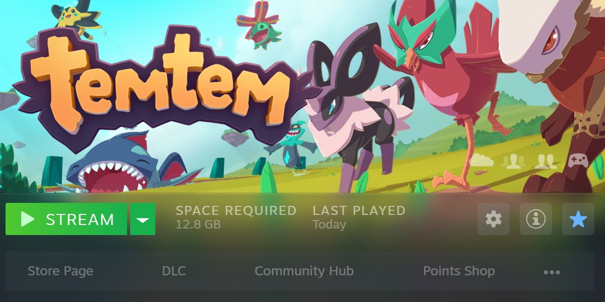 Скриншот игры в Steam с опцией трансляции