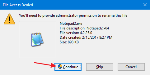 Инструкция: готовый заменяющий файл переименован в notepad.exe в системной папке
