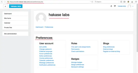 Préférences utilisateur Moodle
