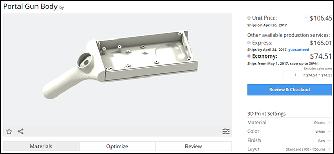 Изделия, напечатанные 3D и лазерная резка образцов