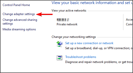 Список сетевых подключений в Windows