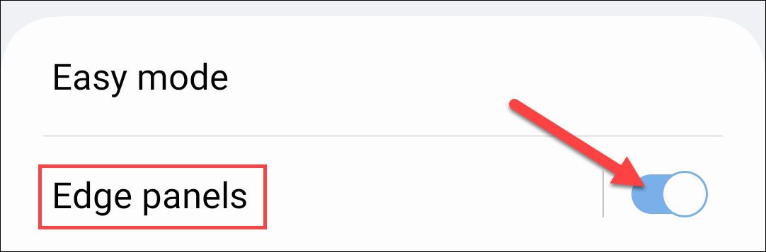 Включите Edge Panels и откройте их