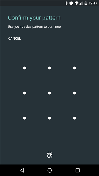 Запрос PIN или блокировки перед добавлением аккаунта