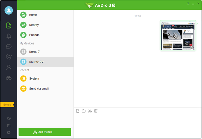 AirDroid Desktop для Windows