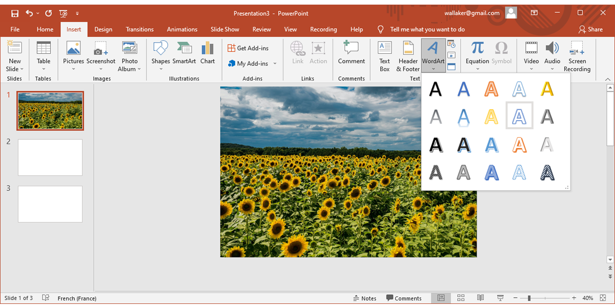 Добавление водяного знака на изображение с помощью WordArt