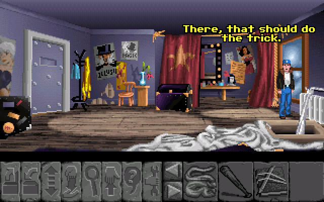 Экран Flight of the Amazon Queen в ScummVM