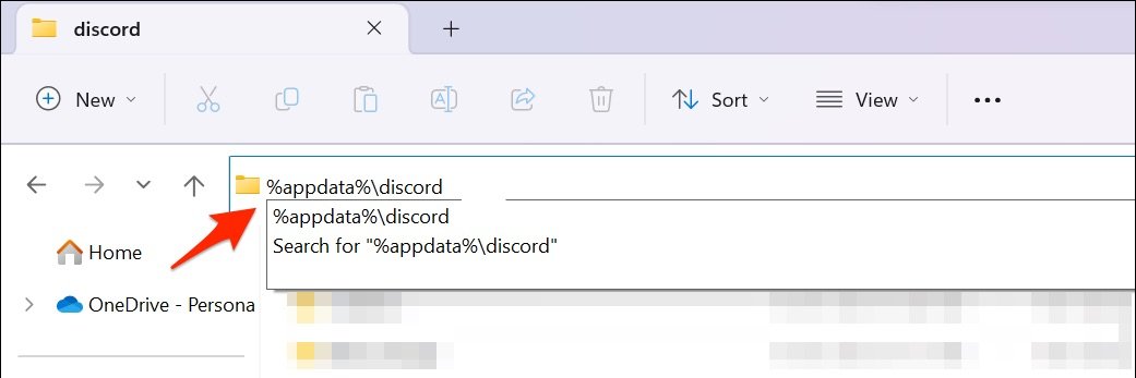 Папка %appdata%discord в Проводнике