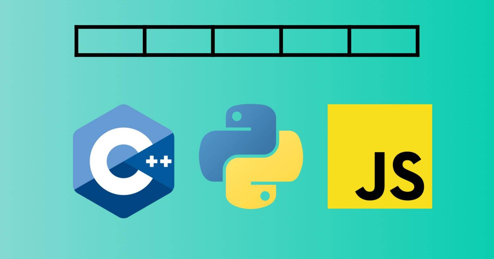 Сумма элементов массива в C++, Python и JavaScript