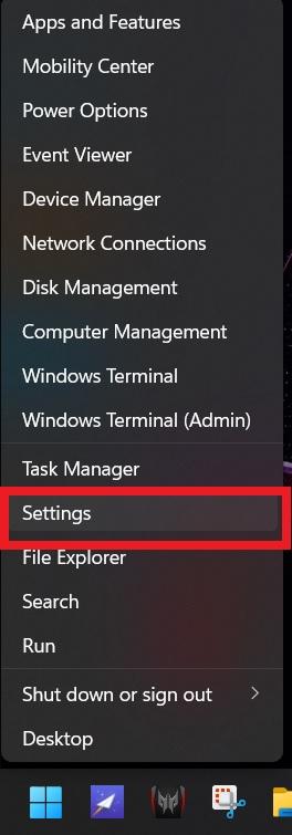Windows 11 Settings