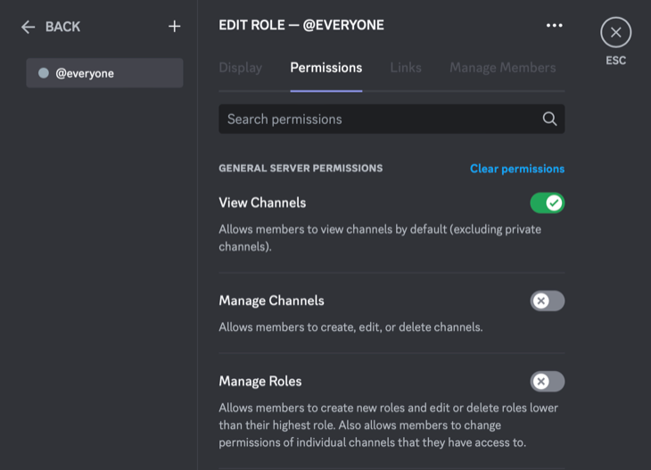 Редактирование ролей в Discord