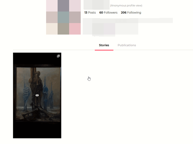 Просмотр историй через веб‑сервис Instagram