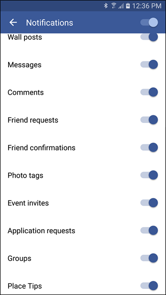 Настройки приложения для сокращения фоновой активности