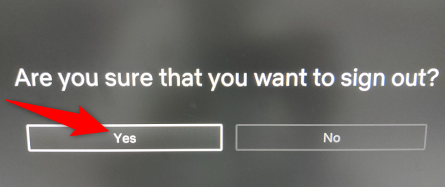 Подтвердите нажатием «Да».