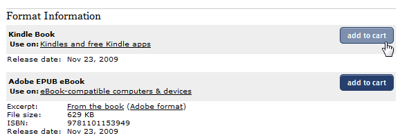 Оформление займа Kindle-книги и доставка на устройство
