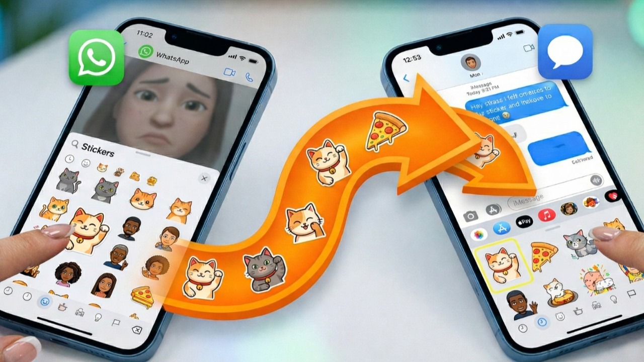 Как перенести стикеры WhatsApp в iMessage