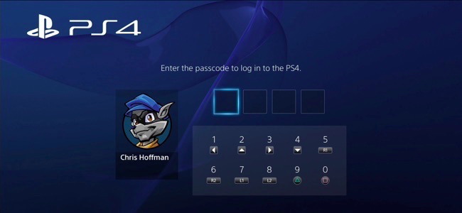 Ограничить доступ к PS4 через PIN