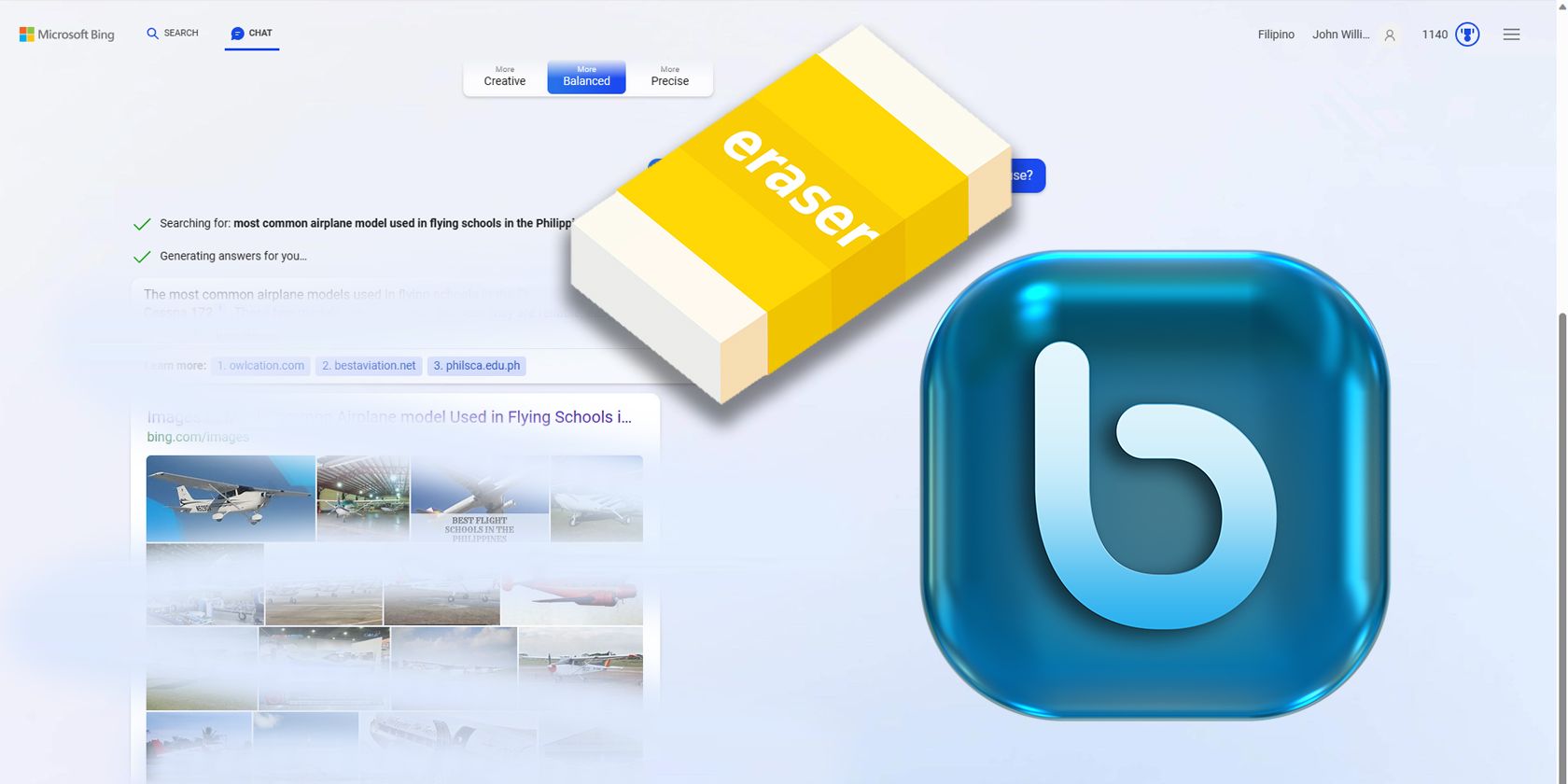 Как удалить историю Bing AI Chat