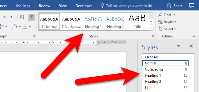 Показать все встроенные стили в Word