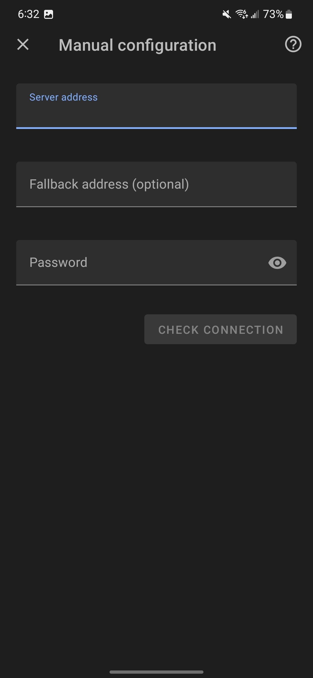 Страница сервера AirMessage