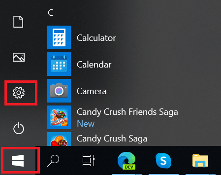 параметры Windows 10
