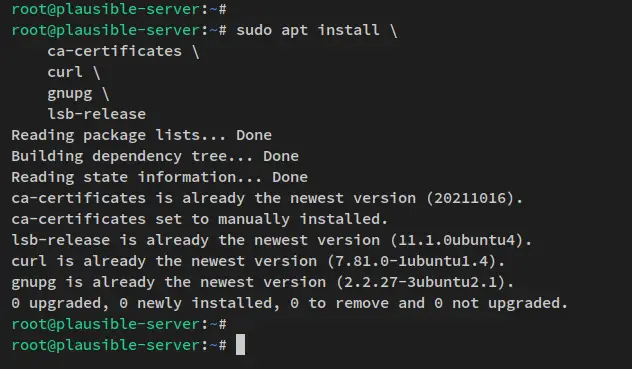 Установка зависимостей apt