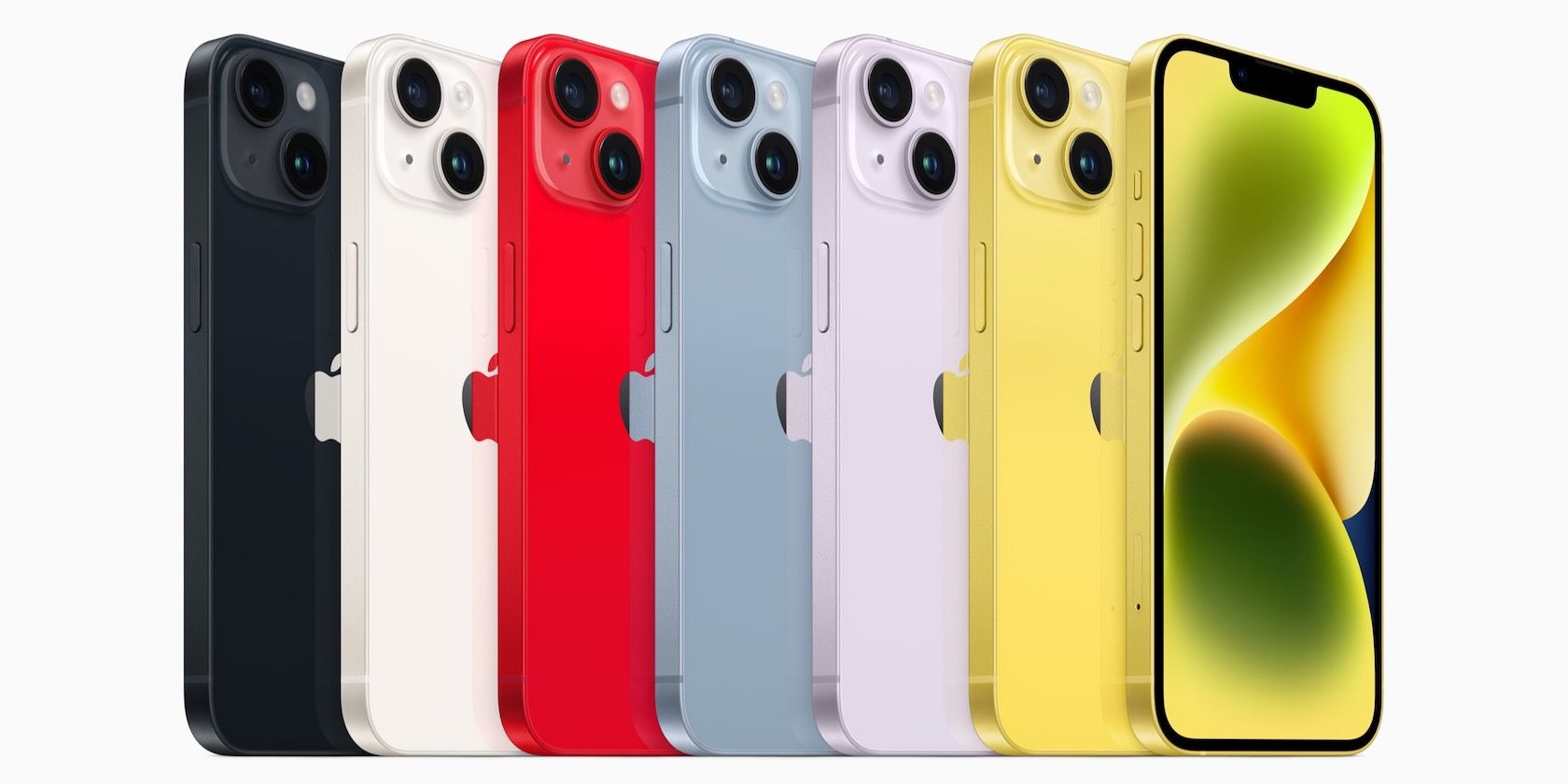 iphones in multiple colors