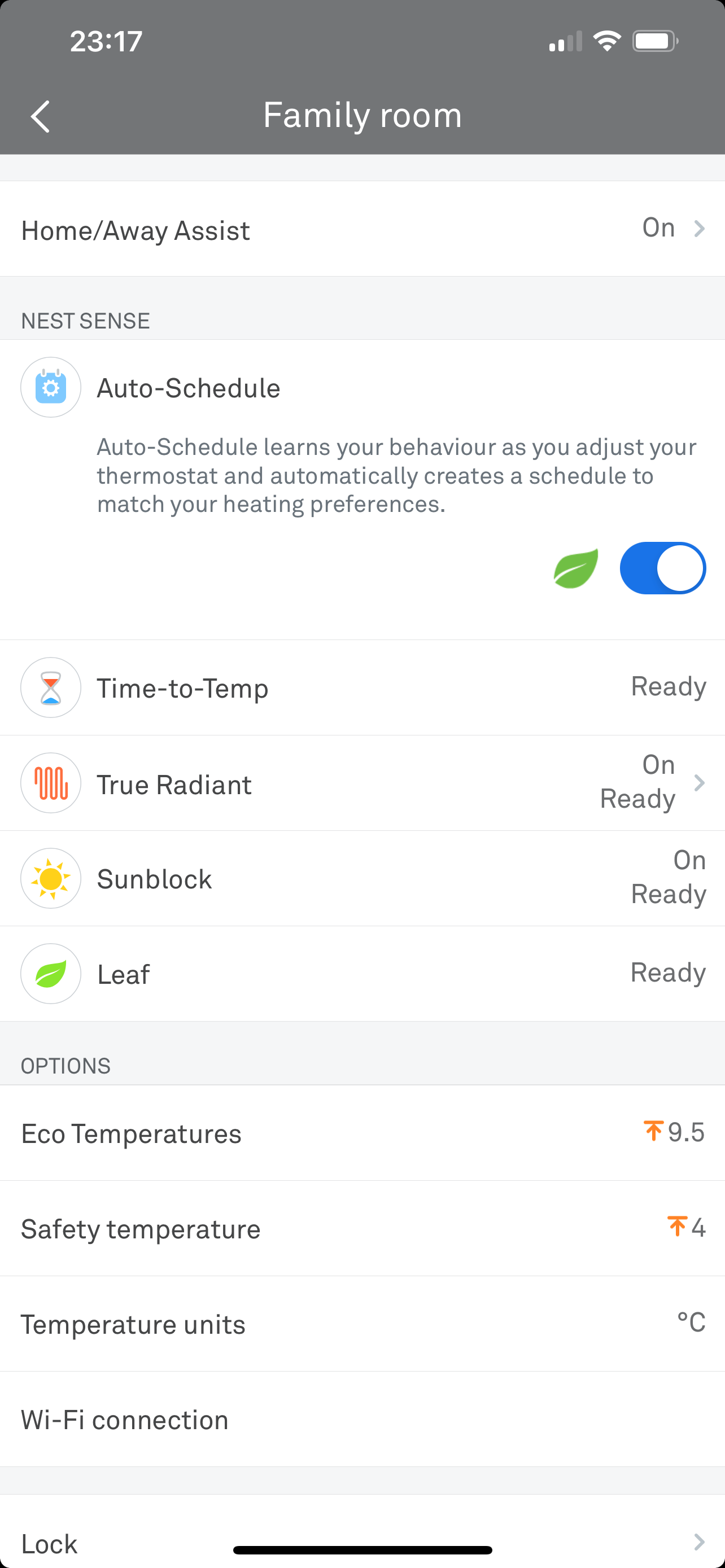 Автопланирование Nest Learning Thermostat