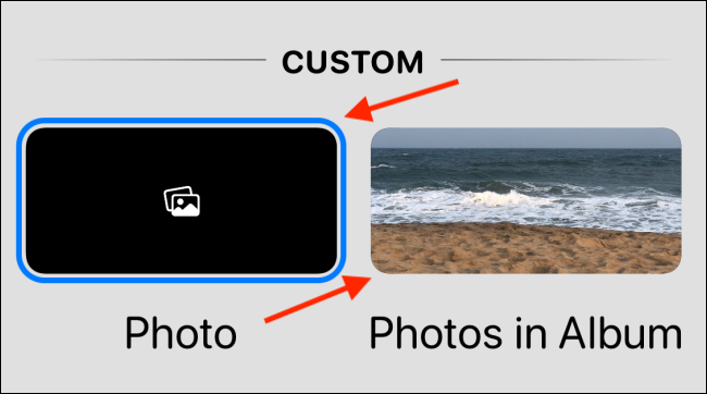 Выберите опцию Фото или Фото из альбома