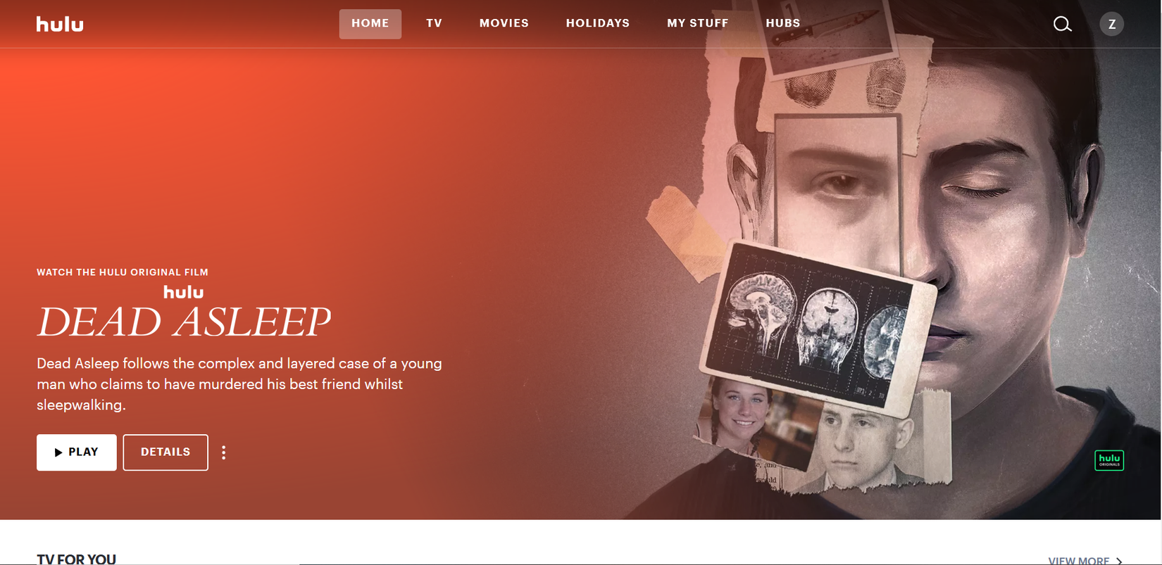 hulu main page screenshot