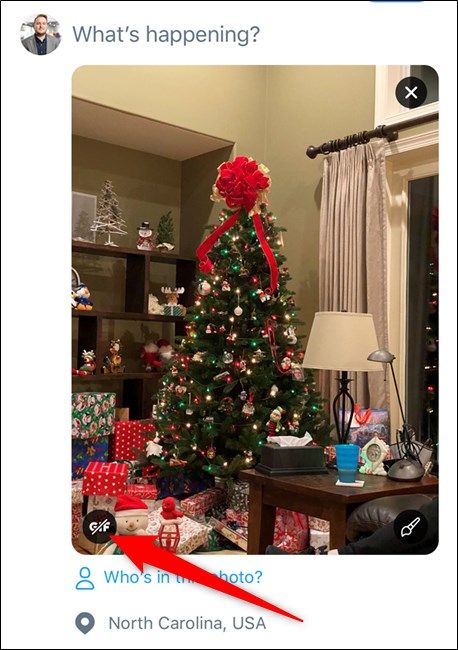 Нажать кнопку GIF в превью изображения