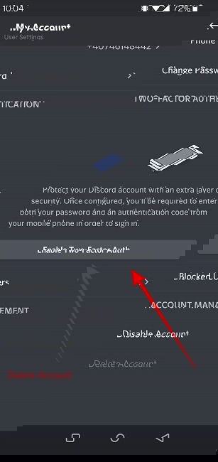 Activer 2FA Discord mobile