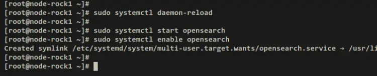 Démarrer et activer OpenSearch