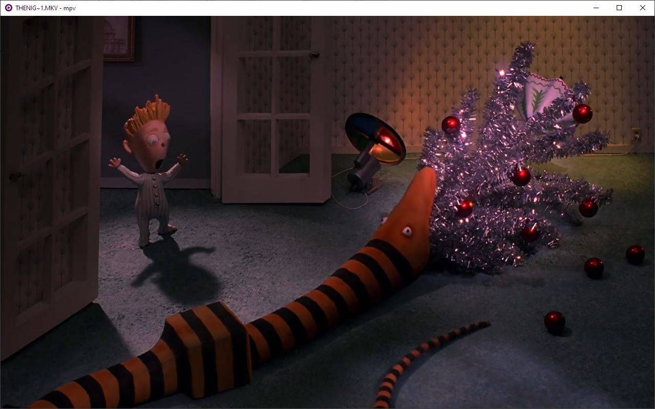 Поставленный на паузу кадр в MPV