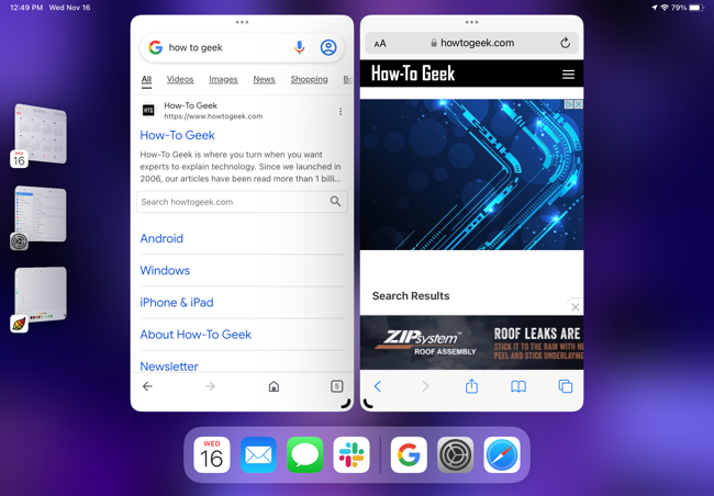 App group active in Stage Manager
