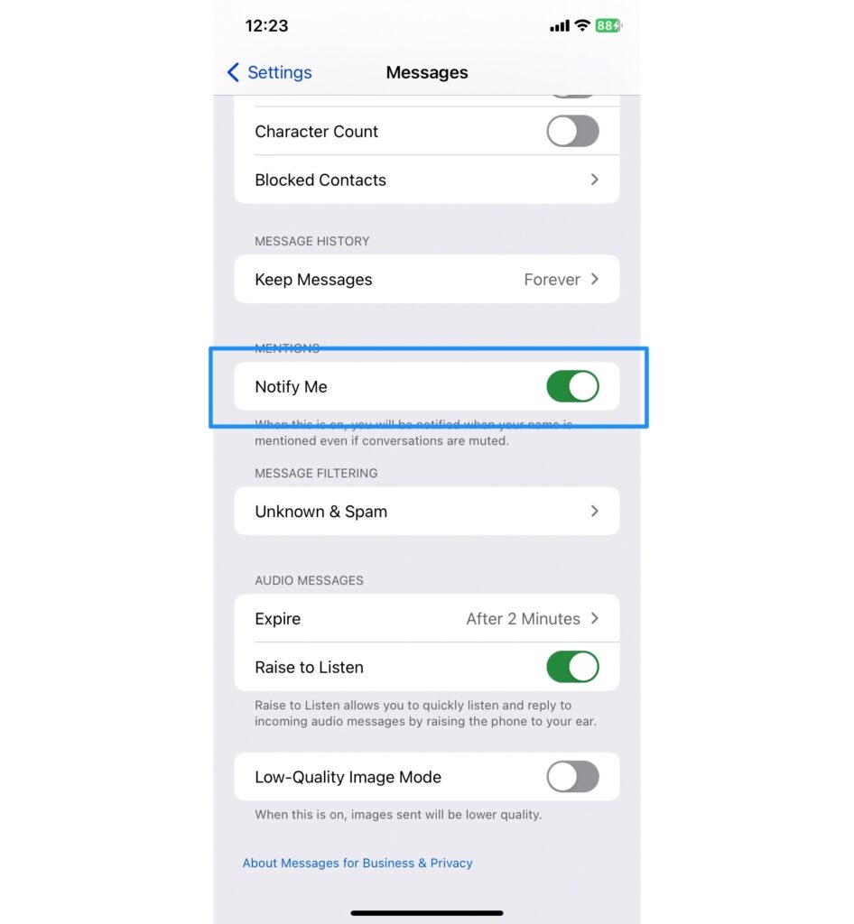 Уведомлять меня - Не приходят текстовые уведомления на iPhone