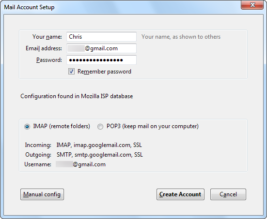 Скачивание писем и вложений в локальное хранилище Thunderbird