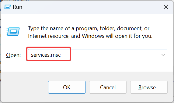 Окно 'Службы' Windows (services.msc)