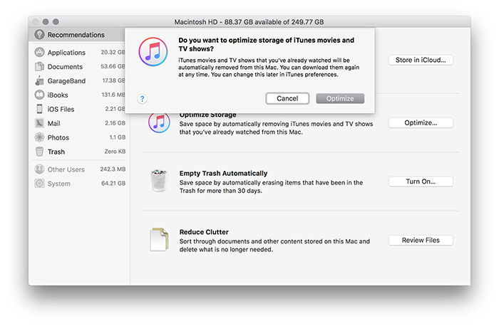 iTunes показывает купленное видео, которое можно повторно скачать