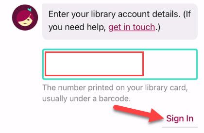 Введите номер библиотечной карты