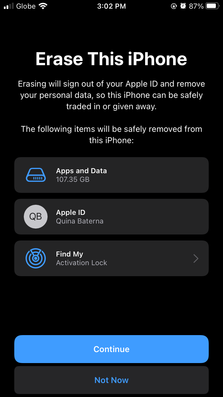 Стереть этот iPhone