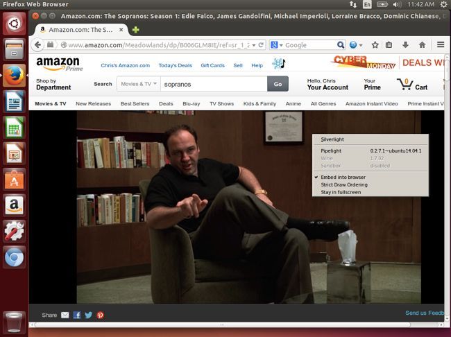 Silverlight-плеер в браузере на Linux через Pipelight