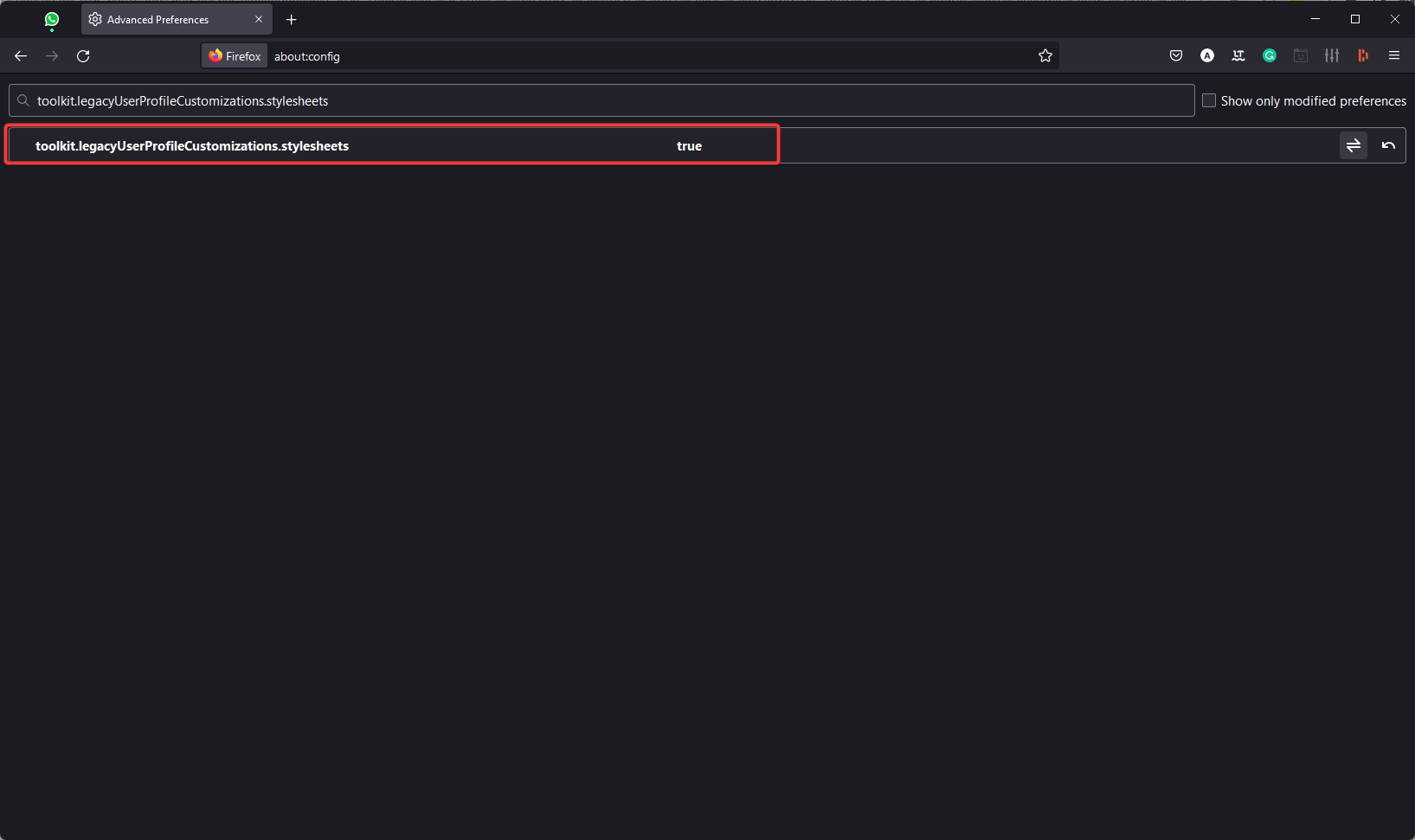 Параметр toolkit для пользовательских стилей