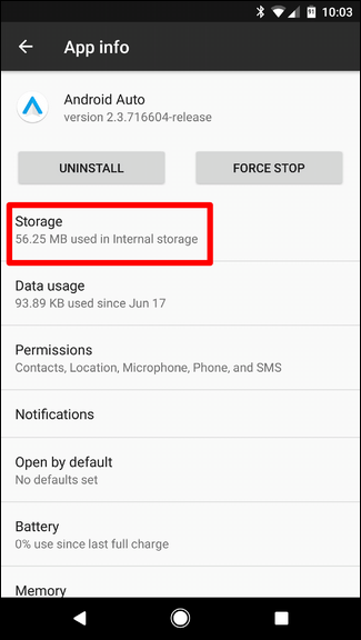 Хранилище приложения: очистить данные