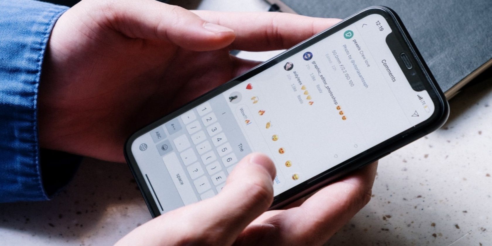 Изменение темы чата в Instagram