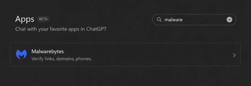 Интеграция Malwarebytes в ChatGPT: проверка писем
