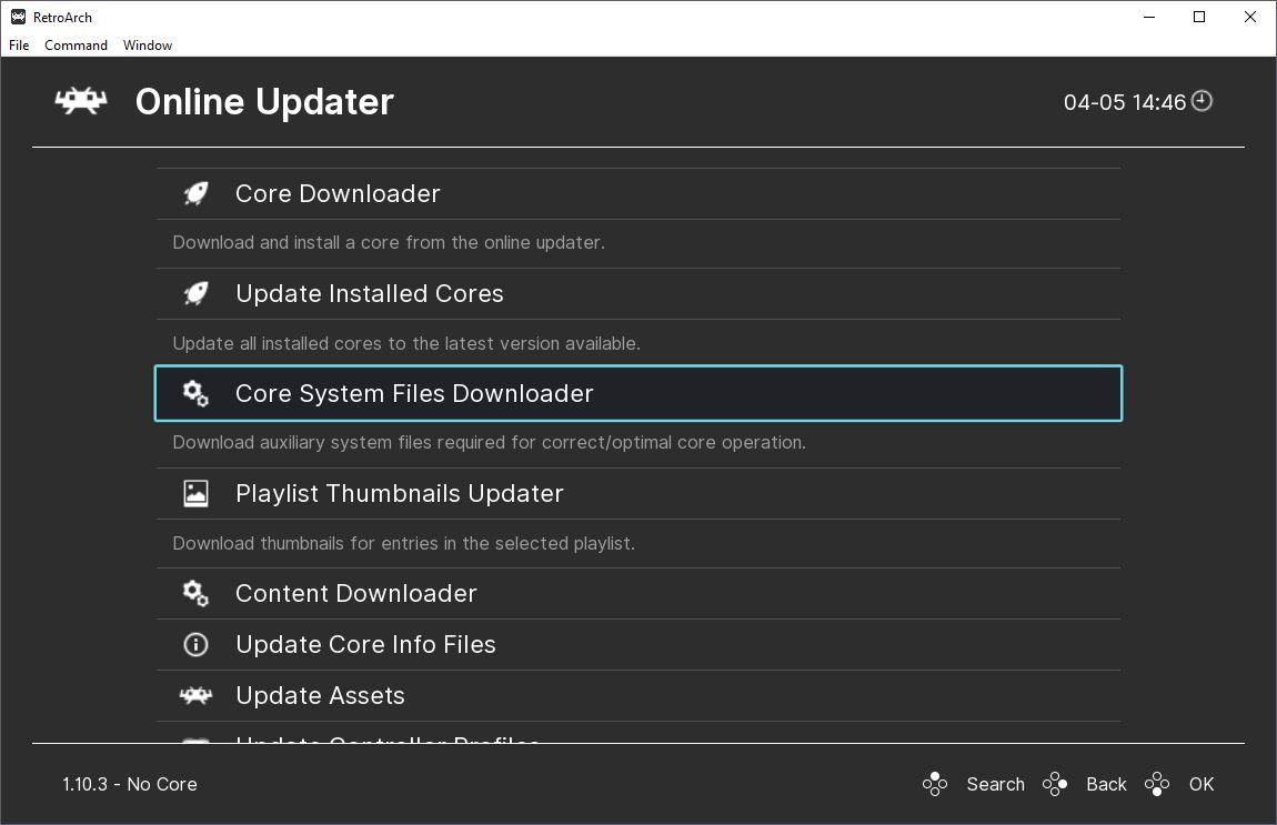 Загрузка системных файлов и BIOS