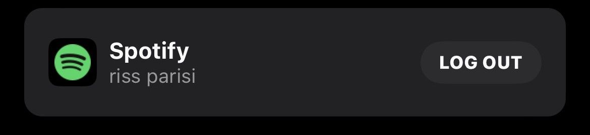Экран выхода из Spotify в BeReal