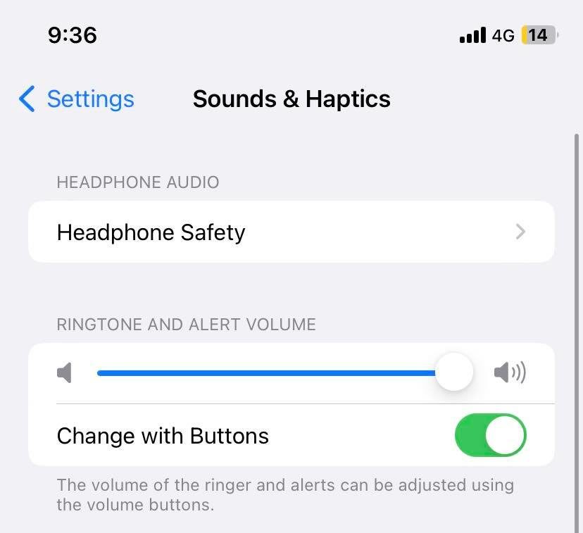 Боковые кнопки громкости iPhone