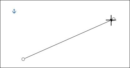 Маркеры на концах стрелки для изменения длины