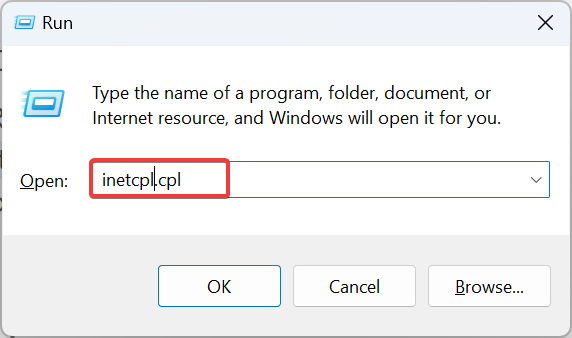 Окно 'Свойства обозревателя' (inetcpl.cpl)